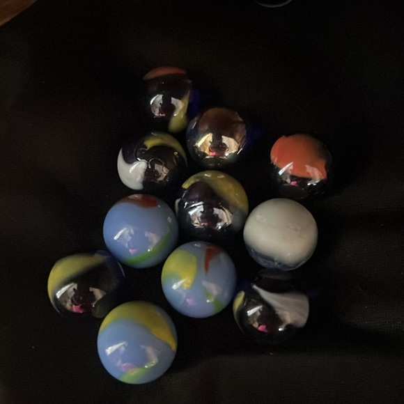 Super Cool Vintage Shades of Blue Marble Collection with 1 Shooter - Picture 7 of 8